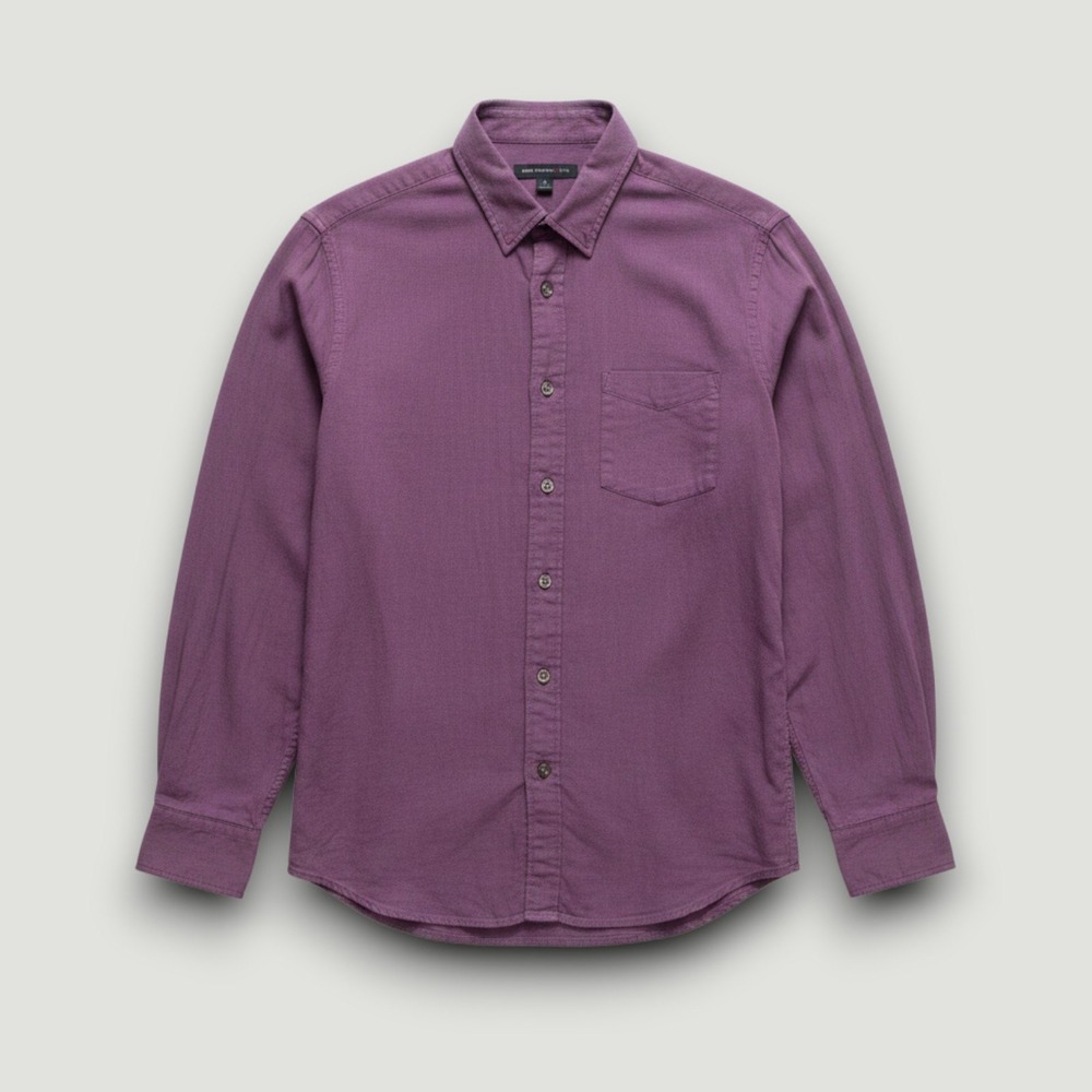John Varvatos USA Shirt Mens S Purple Cotton Button Down Workwear Smart Casual